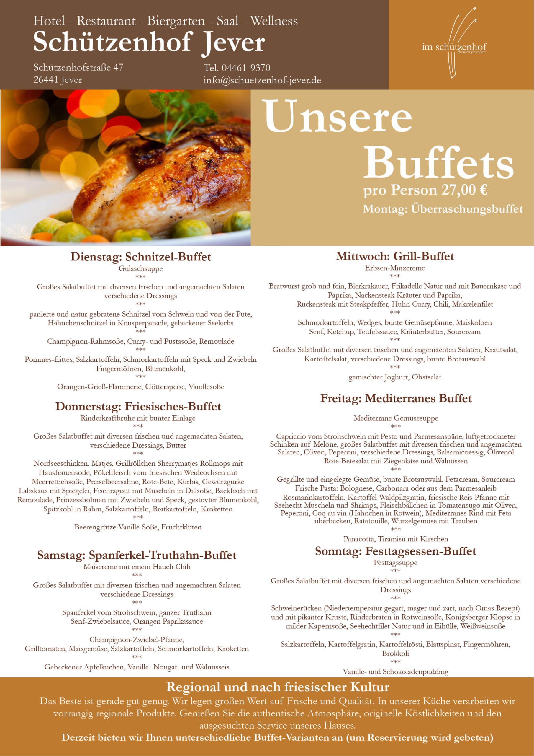 Schützenhof Jever Buffets